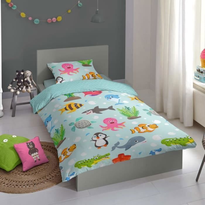 Good Morning Children's Duvet Cover Seaworld 140x200/220 cm