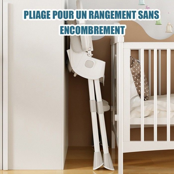 Trona ajustable para bebé - MIPAN - Trona convertible con ruedas - Bandeja extraíble - Para niños de 6 meses a 3 años - Beige