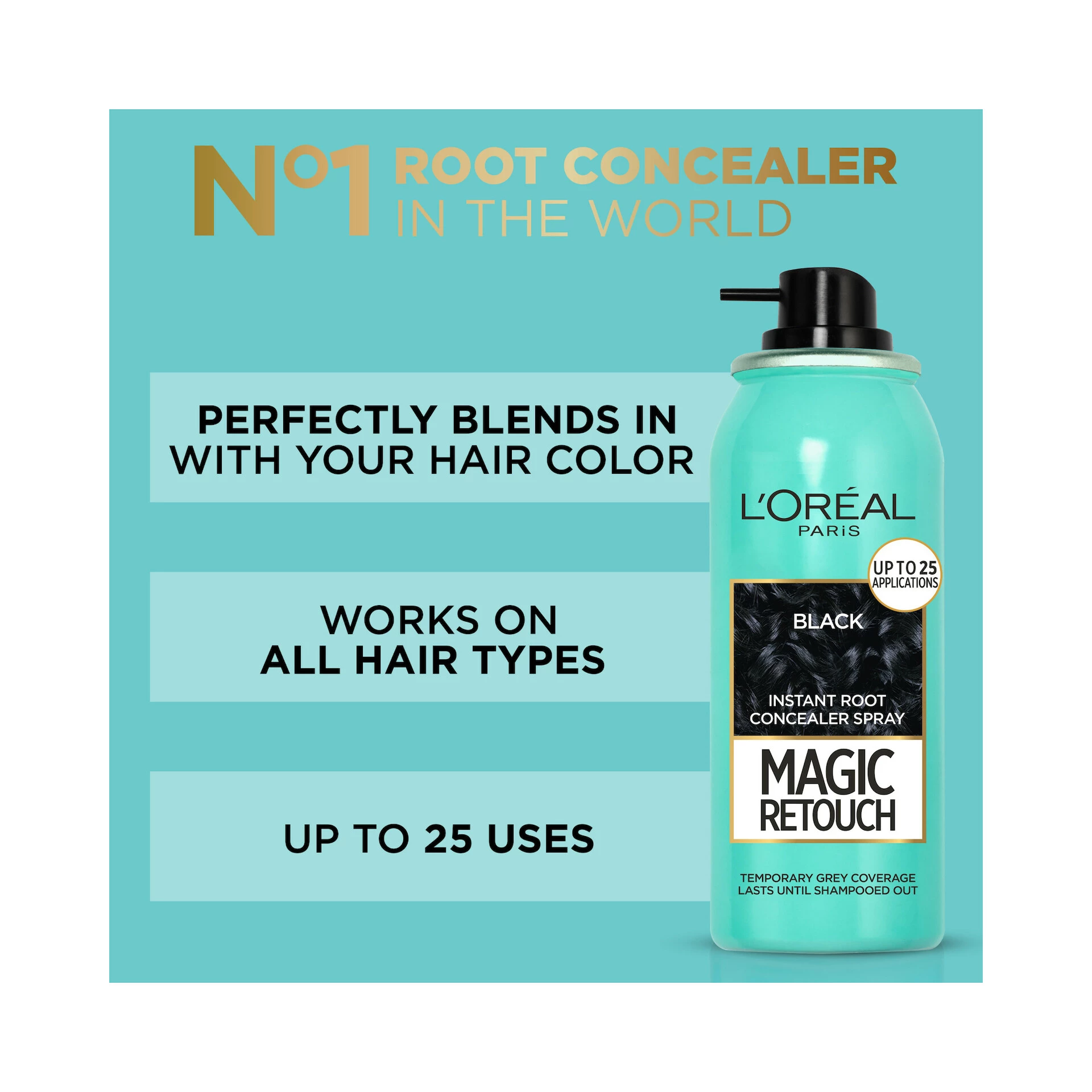 Magic Retouch Instant Töviskorrektor Spray Sötétbarna - L'Oréal Paris