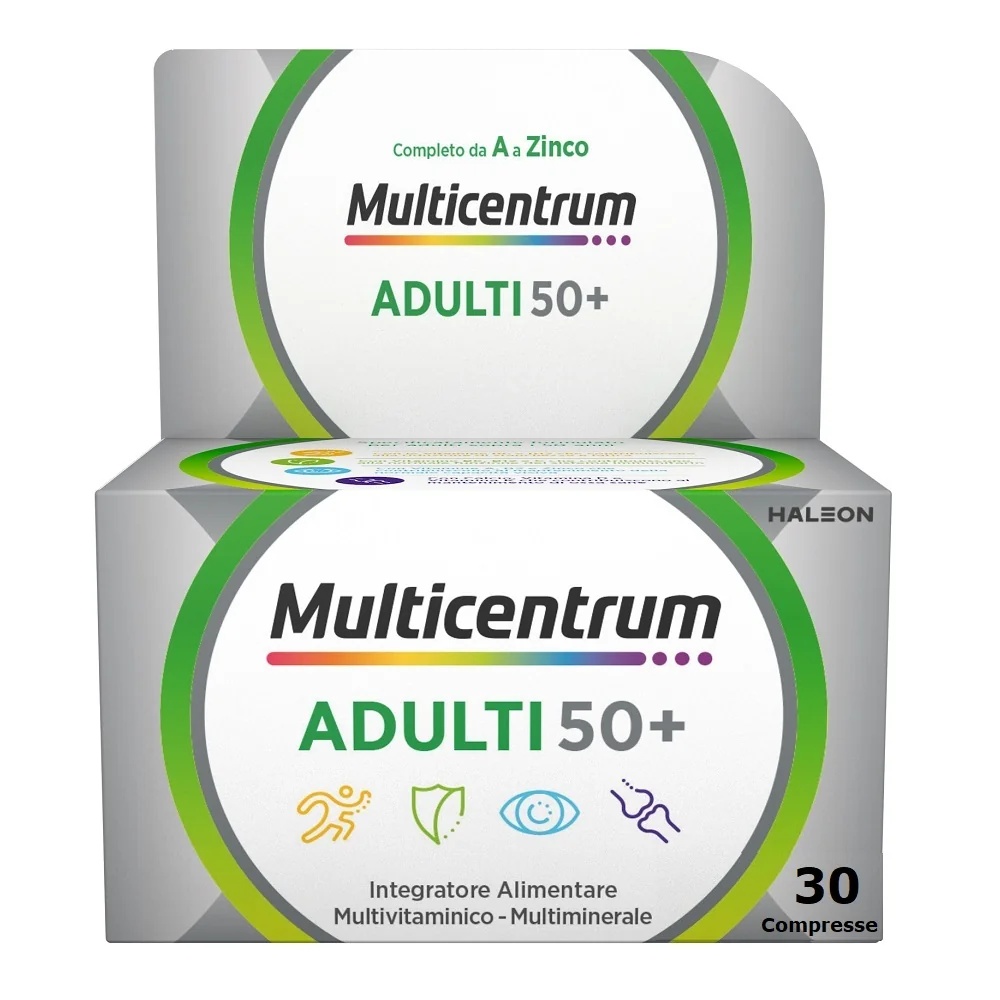MULTICENTRUM Multicentrum Select 50+ Complément alimentaire multivitaminé et multiminéral 30 comprimés Minéraux et vitamines