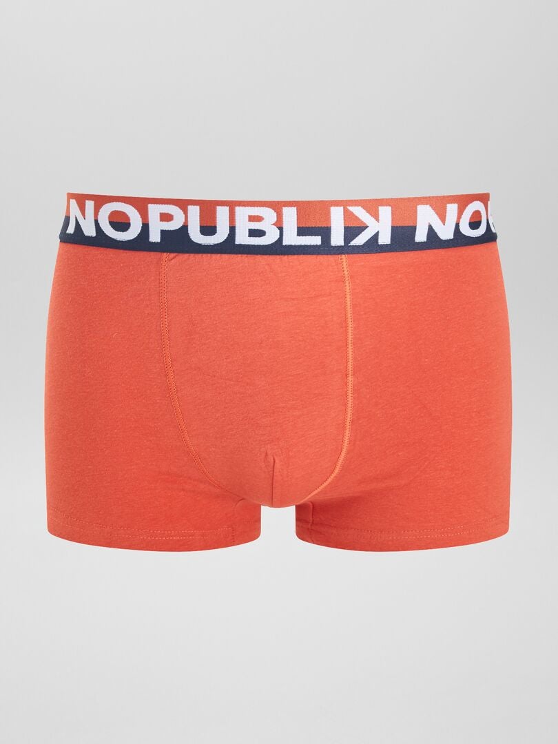 Conjunto de 3 calzoncillos bóxer 'No Publik' - AZUL