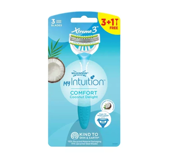Wilkinson Sword Xtreme3 Comfort Coconut Delight jednorazowe maszynki do golenia dla kobiet 4 sztuki