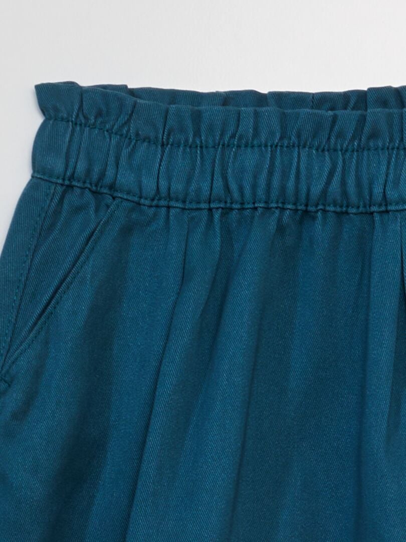 Papieren zakrok met zakken - BLAUW