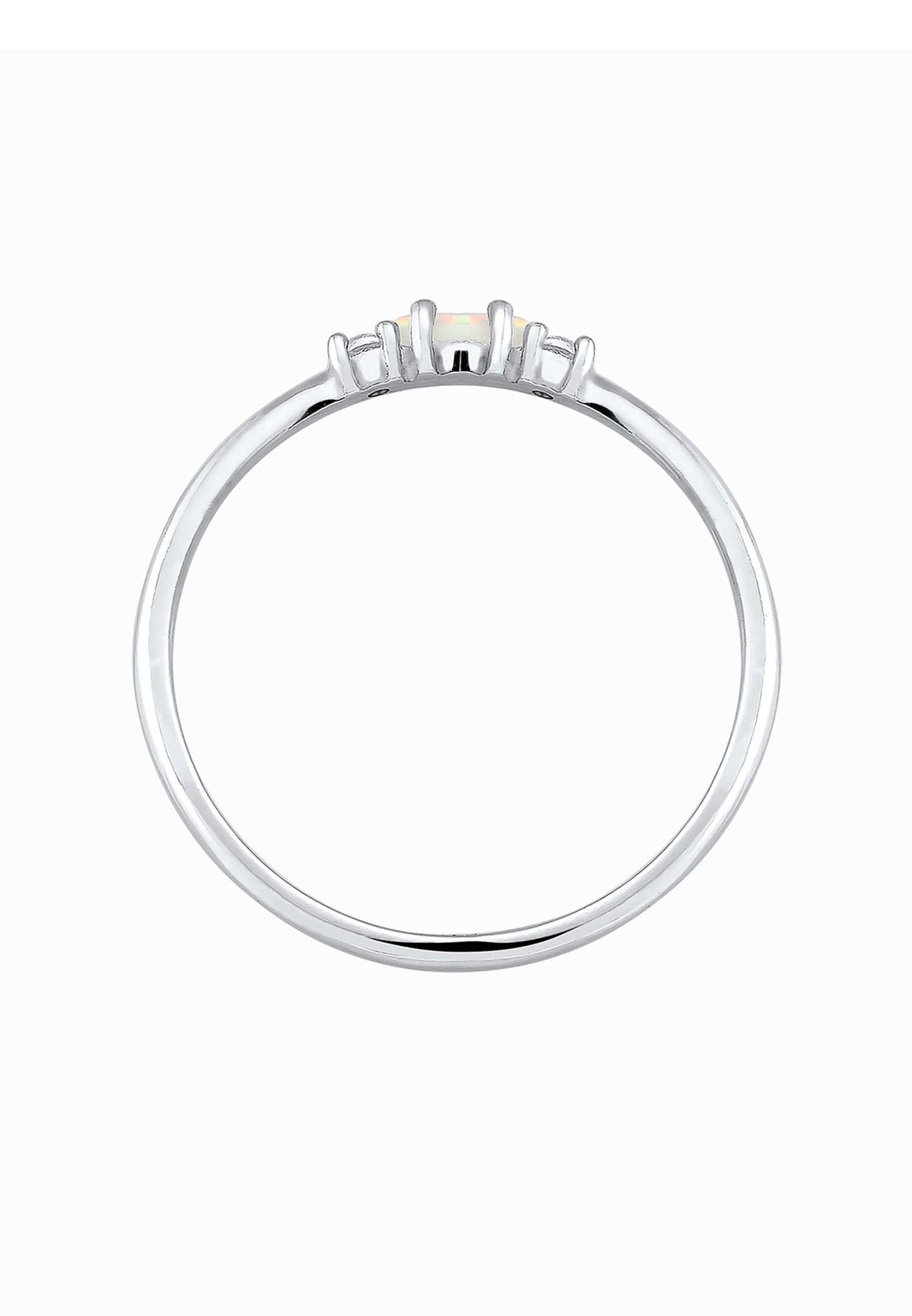 Elli Femmes Vintage avec Cristaux de Zirconium et Opale en Argent Sterling 925 Plaqué Or
