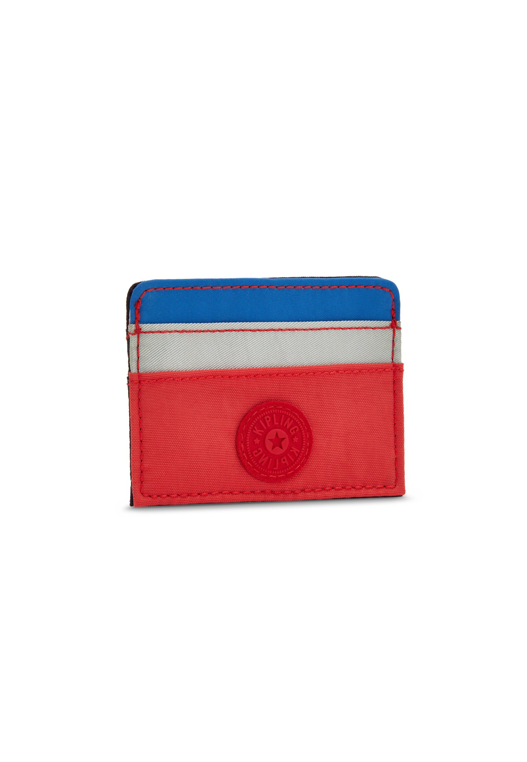 Carteira Kipling CARDY - bloco azul e vermelho