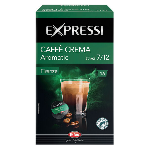 Caffe Crema Aromatisk kaffekapsler, 6 x 120 g