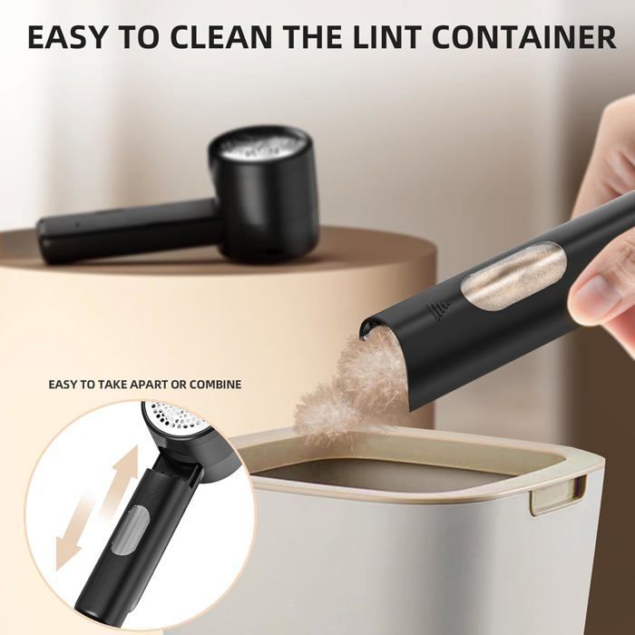 Rasoir Anti Bouloche Électrique,Rechargeable Câble Type-C,Tête à 6 Lames Fraise à Peluches pour Vêtements Canapés Couverture