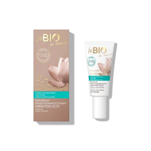 beBIO HYALURO bioREJUVENATING Oční krém proti stárnutí 40+ 15ml