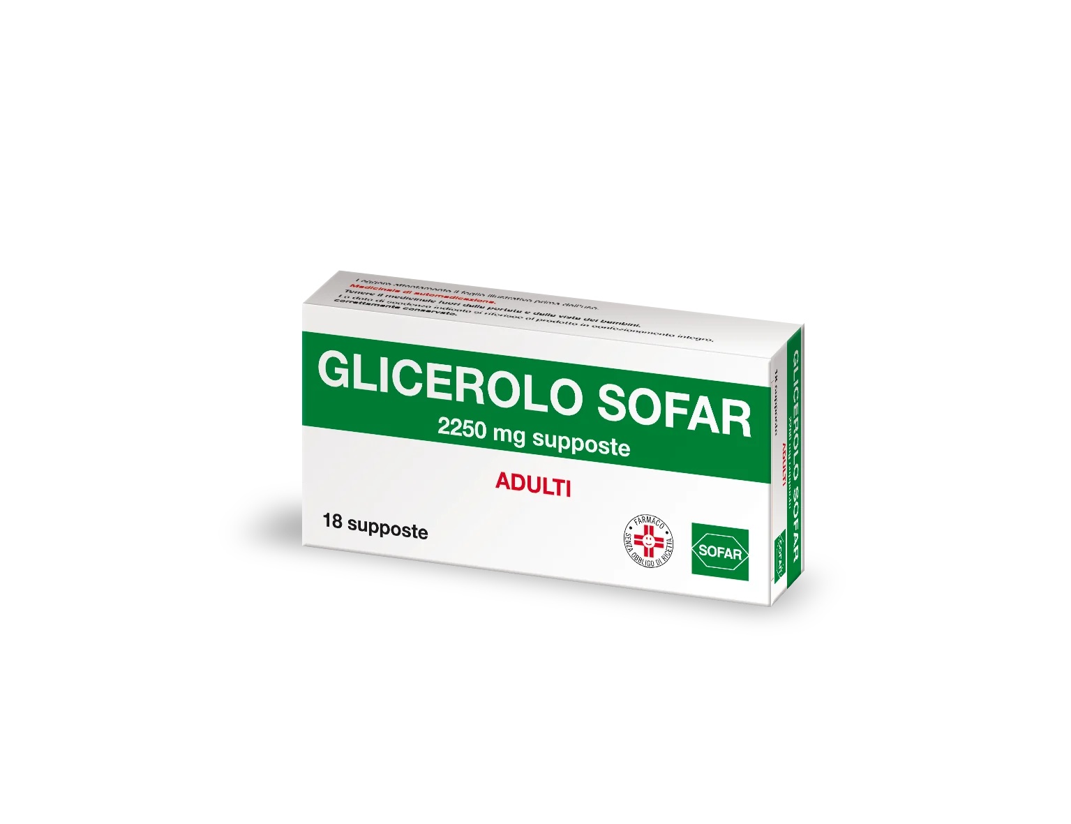 SOFAR Glycerol Sofar Volwassenen 2250 mg Laxerend middel 18 zetpillen