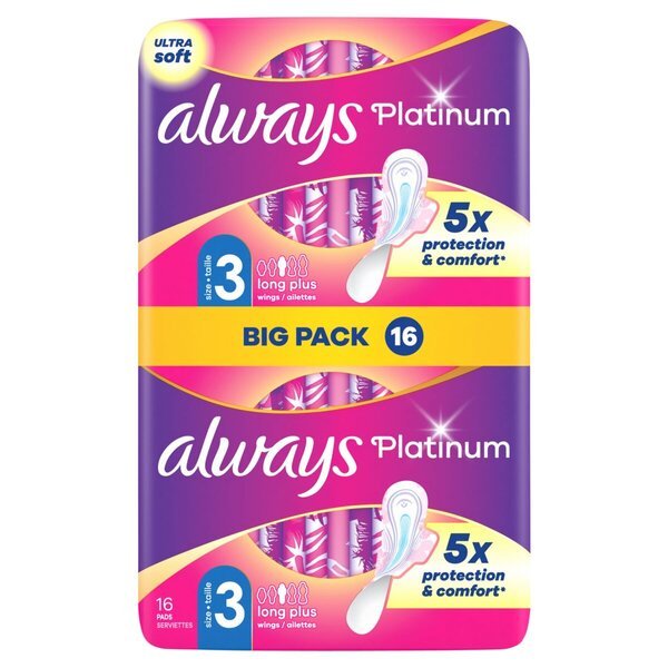 Always Platinum Day&Night higijenski ulošci veličine 3, 16 komada