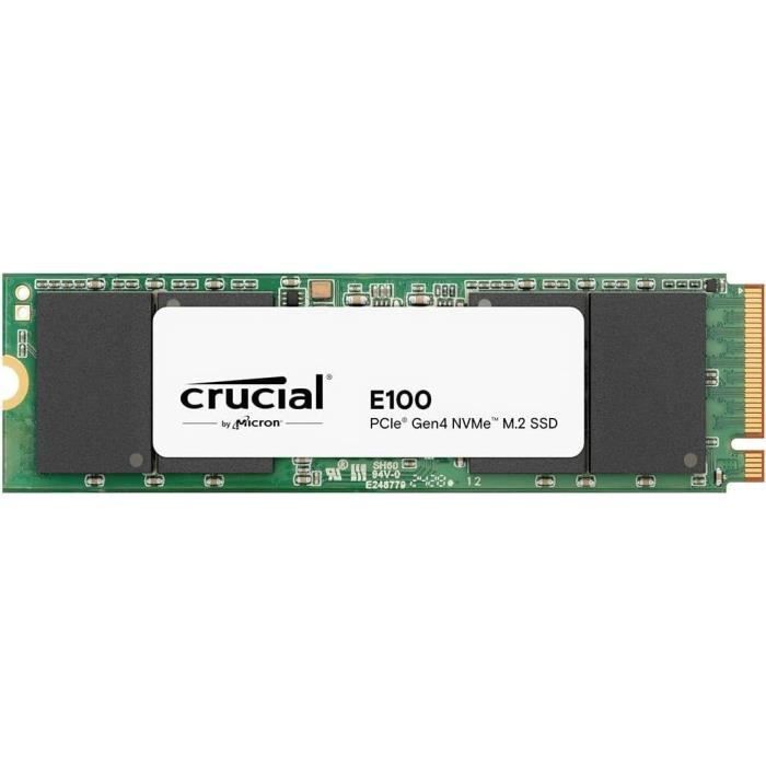 SSD interno - CRUCIAL - E100 - 1TB - PCIe Gen4 NVMe M.2 - Fino a 5000 MB/s