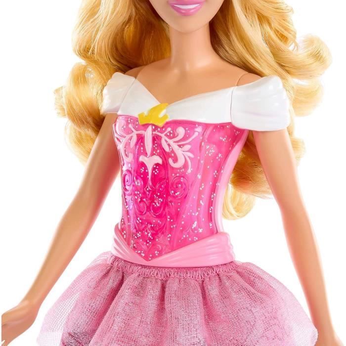 Muñeca Aurora de 29 cm, vestido y accesorios para muñeca Princesa Disney de Mattel HLW09