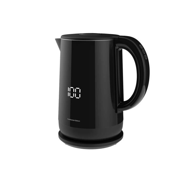 CONTINENTAL EDISON BL15LB Digitaalinen Vedenkeitin - Musta - 1,5 L - 2200 W