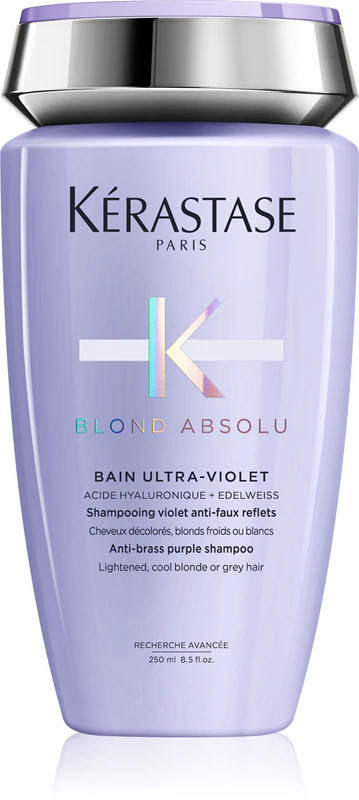 Kérastase Blond Absolu Bain Ultra-Violet badshampoo voor opgelicht haar met koele blonde highlights