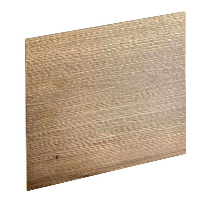Reversible HPL laminate kitchen splashback, oak/brown oak, 3000 x 640 x 13.4 mm, FSC certified, FORESTEA certified. Dimensions: 3000 mm x 640 mm x 13.4 mm