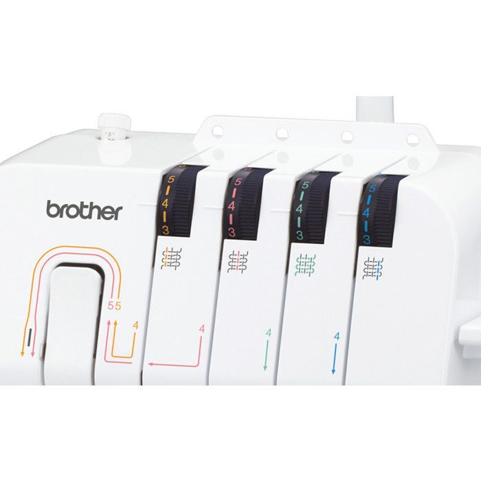 Máquina overlock - Brother - 1334DS - 3 y 4 hilos - Dobladillo enrollado - Diferencial incorporado