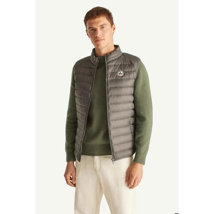 CHAQUETA DE PLUMAS SIN MANGAS PARA HOMBRE JOTT TOM, COLOR ANTRACITA