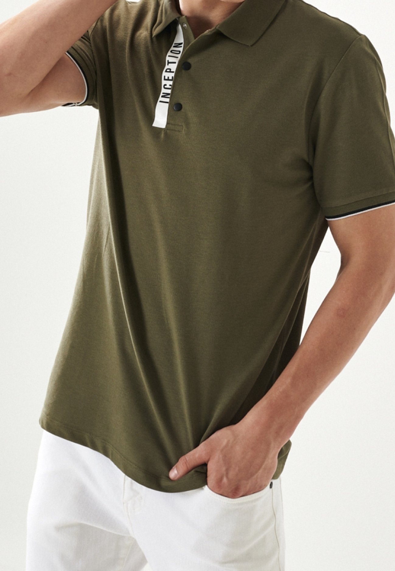 AC&CO / ALTINYILDIZ CLASSICS Koszulka polo - khaki