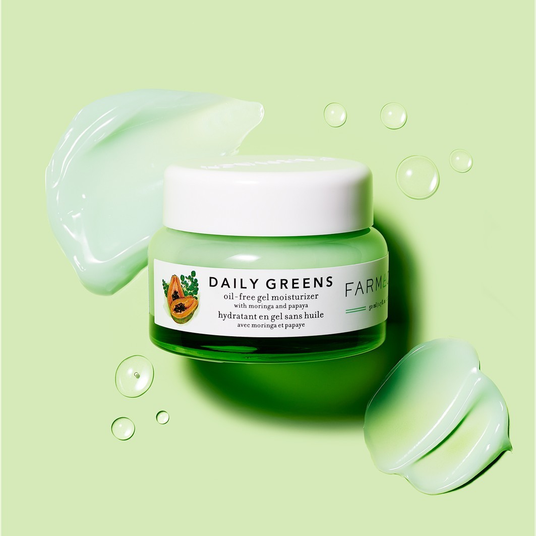 FARMACY sejas želeja Daily Greens bez eļļas mitrinošais gēls ar moringu un papaiju - 50 ml