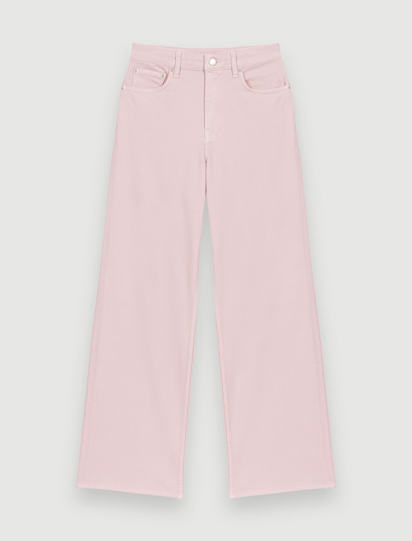 Roze jeans met wijde pijpen - Parma