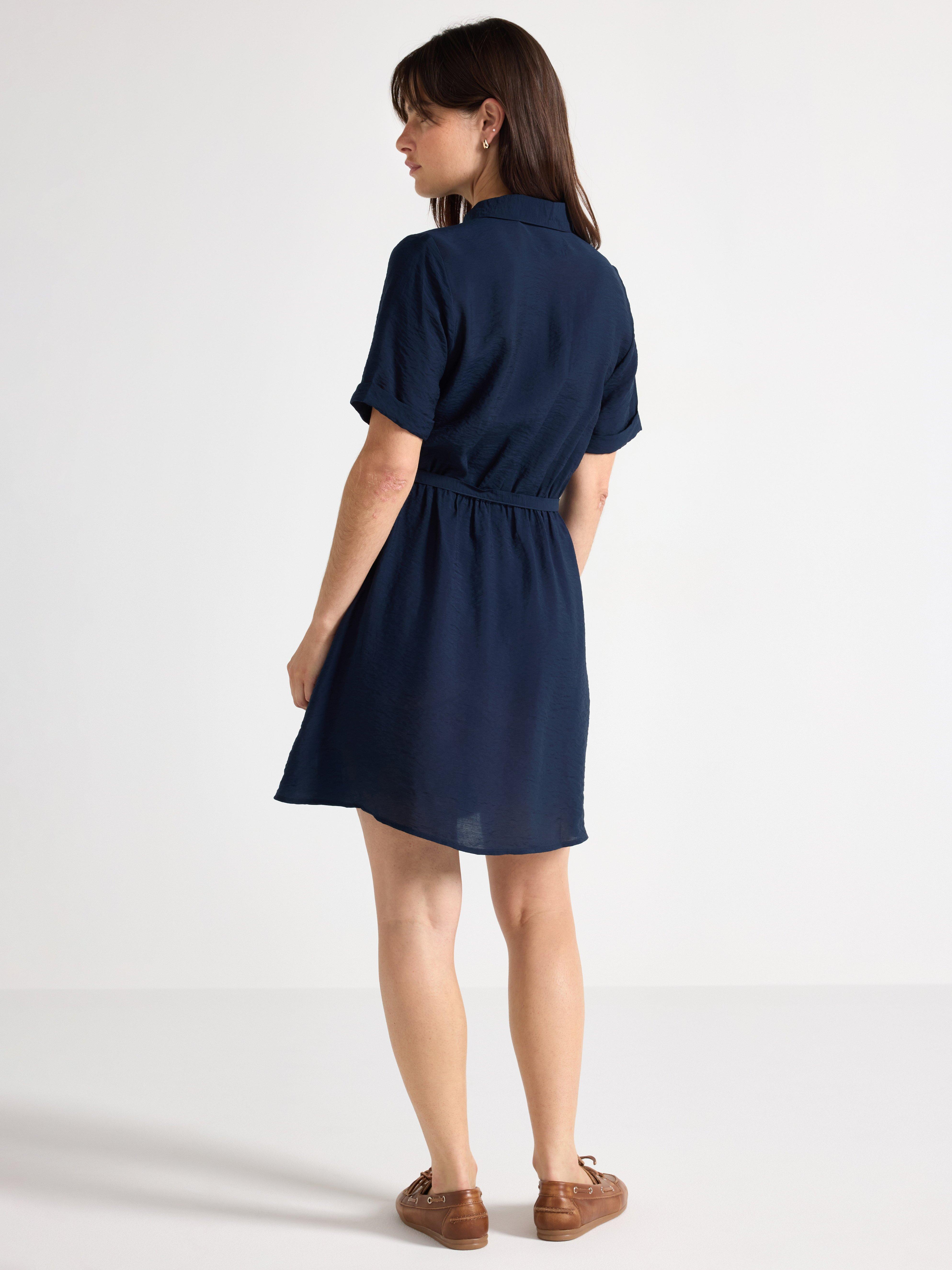 Minivestido azul-marinho escuro