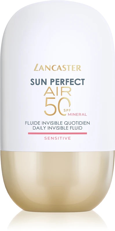 Lancaster Sun Perfect Air 50 Sensitive Mineral ultra lahka zaščitna tekočina za občutljivo kožo, nagnjeno k razbarvanju
