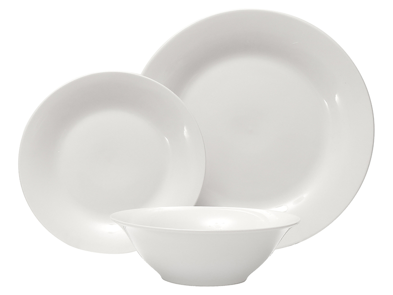 Komplet obiadowy 12 el. porcelana Day By Day biały