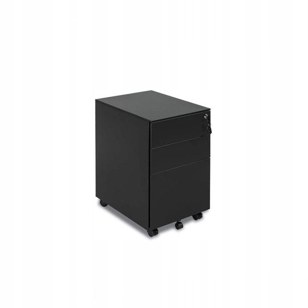 Kontener biurowy ZM-FK100 czarny metalowy