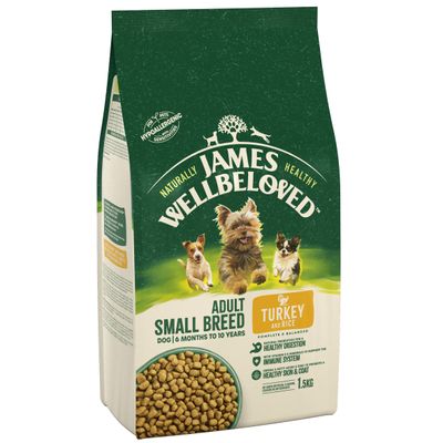 James Wellbeloved Volwassen Klein Ras - Kalkoen & Rijst