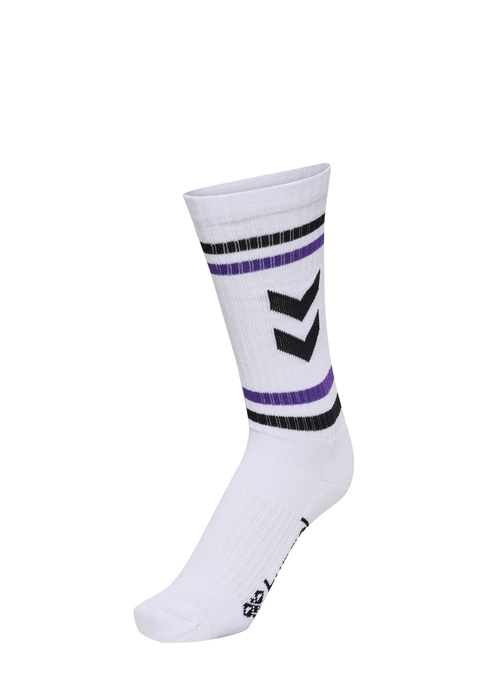 Hummel 3-PACK CHEVRON HIGH RETRO - Sportsokken - wit/multicolor