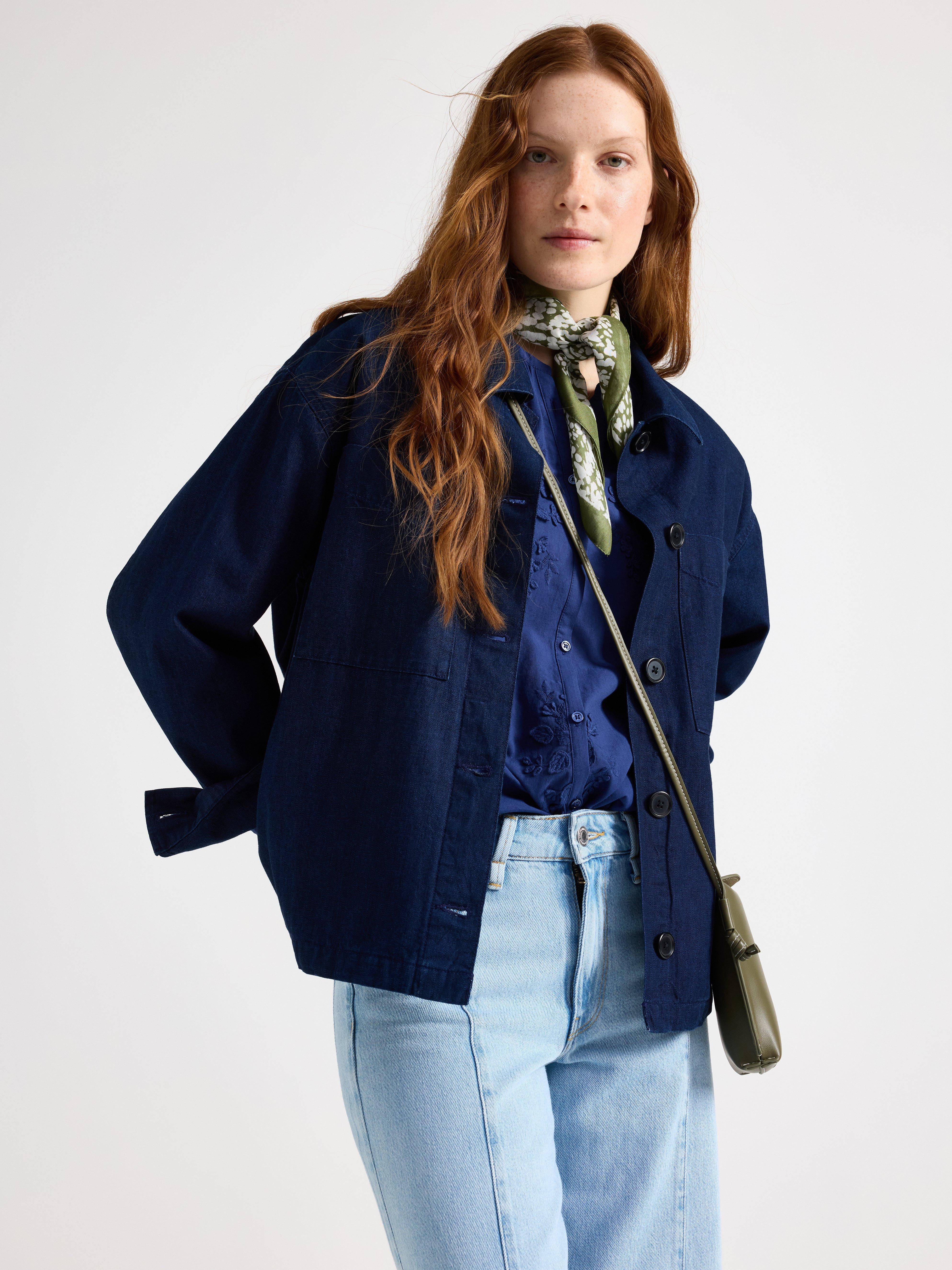 Camicia in denim blu