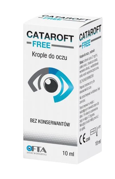 Cataroft Free, Nawilżające krople do oczu, bez konserwantów