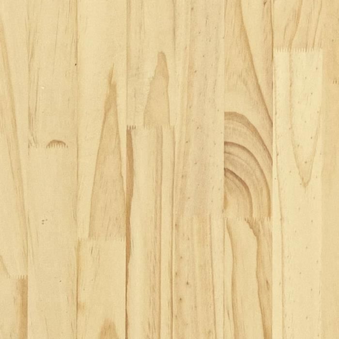 Estructura de cama vidaXL de madera maciza de pino, 140x190 cm.