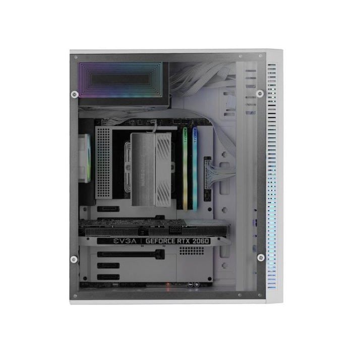 Mars Gaming Mc-blaze Caja Pc Atx Ventilador Frgb 80mm Tira Led Rgb Frontal Blanco