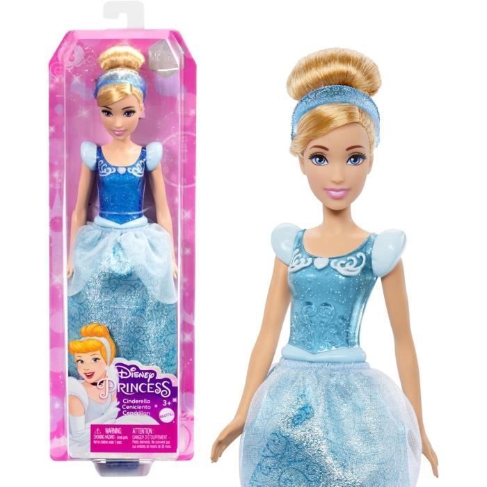 Assepoesterpop 29 cm, Mattel Disney prinsessenpop met jurk en accessoires HLW06