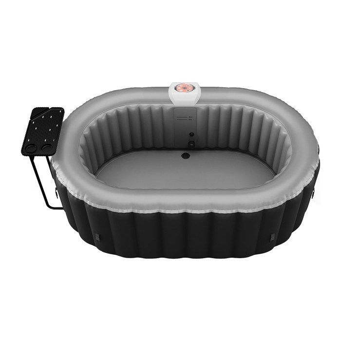 2-seater oval inflatable SPA - L190 x D120 x H65 cm - 90 air nozzles - Black - B-LUCKY II