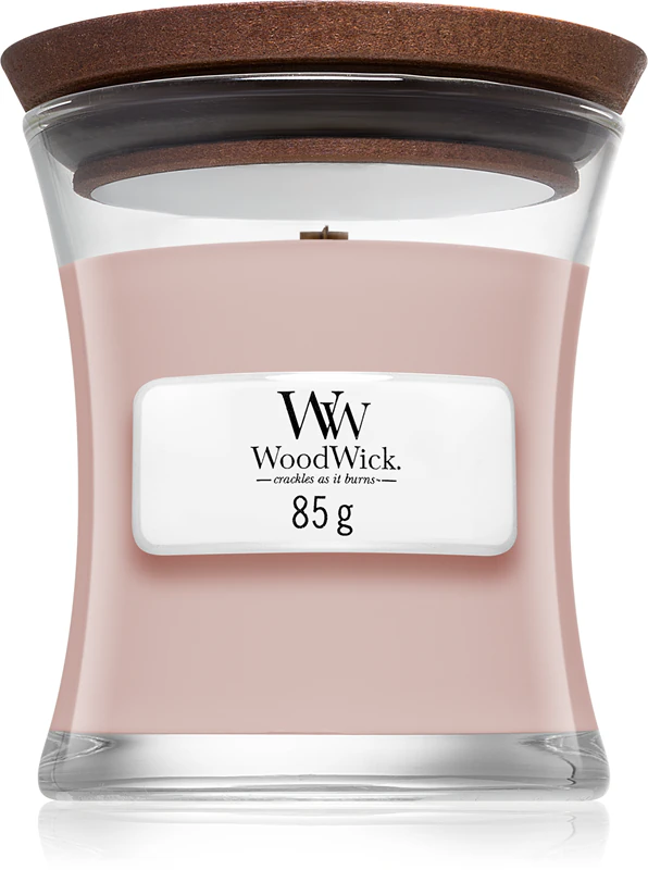 Woodwick Duftkerze „Rosenholz“ mit Holzdocht