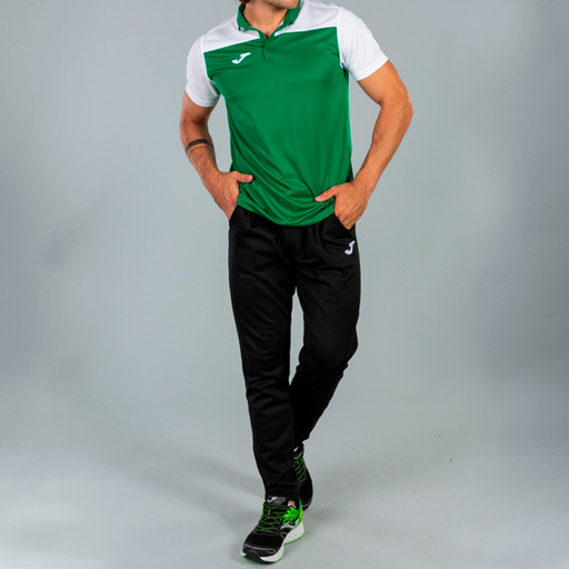 Tricou polo cu mânecă scurtă Joma Hobby II verde alb