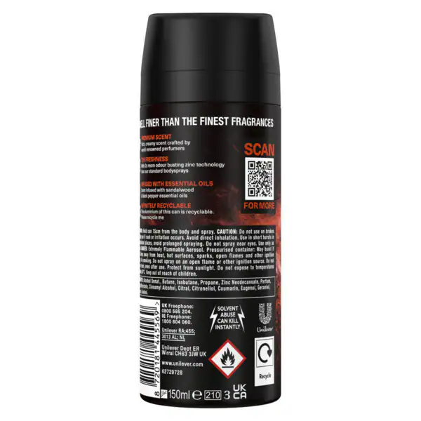 Lynx Fine Fragrance Premium tělový sprej Copper Santal 150ml