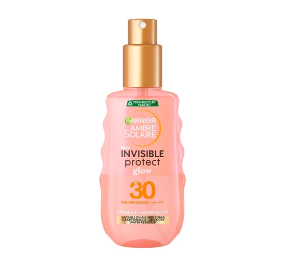 Garnier Ambre Solaire Invisible Protect Glow ochronna emulsja do opalania w sprayu SPF30 150 ml