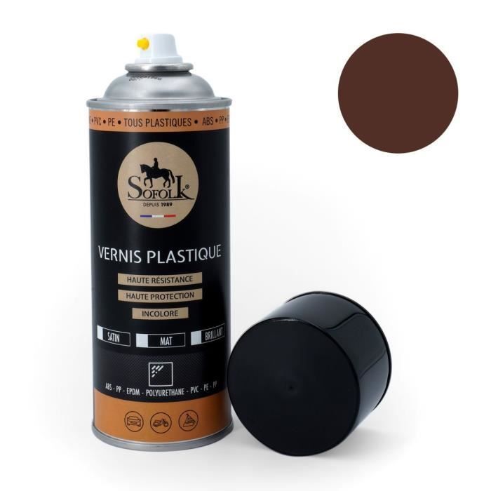High-resistance plastic paint: interior and exterior SOFOLK - 13-GLOSS BROWN - 400ml aerosol