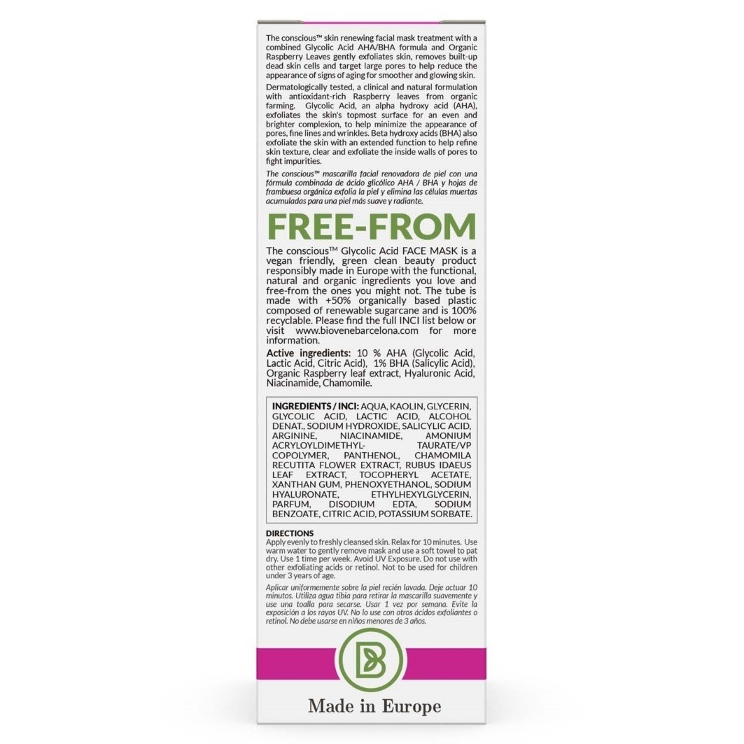 Theconscious™ Maska za čišćenje lica s glikolnom kiselinom – 50 ml