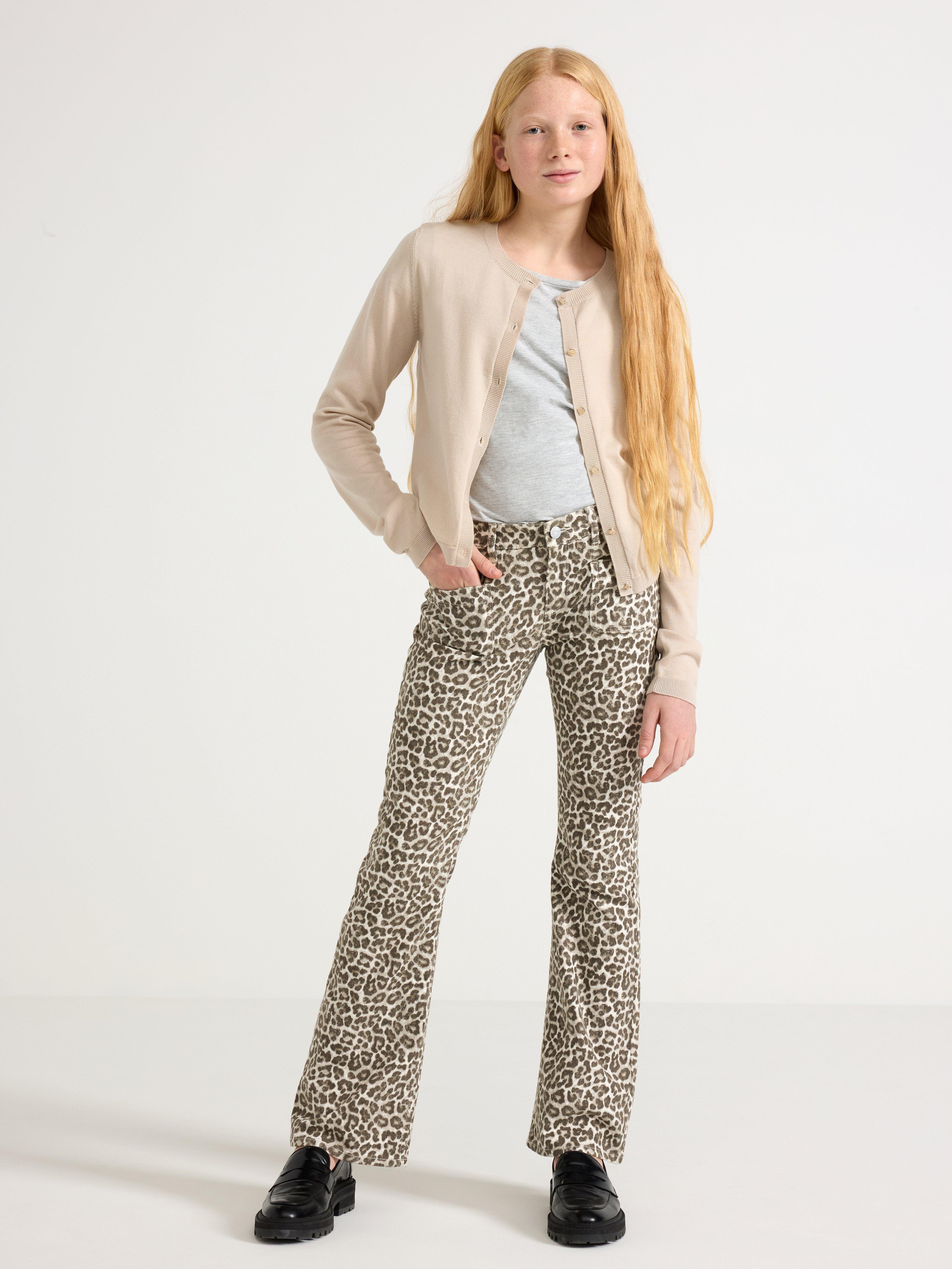 Finstickad cardigan Světle béžová