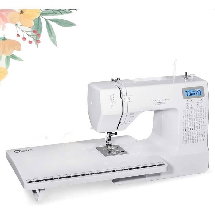 UTEN 2685A Electronic Free Arm Sewing Machine with 200 Stitches and Extension Table for Beginners and DIY Enthusiasts