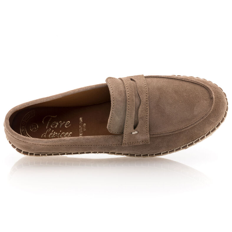 Brune loafers/båtsko til dame