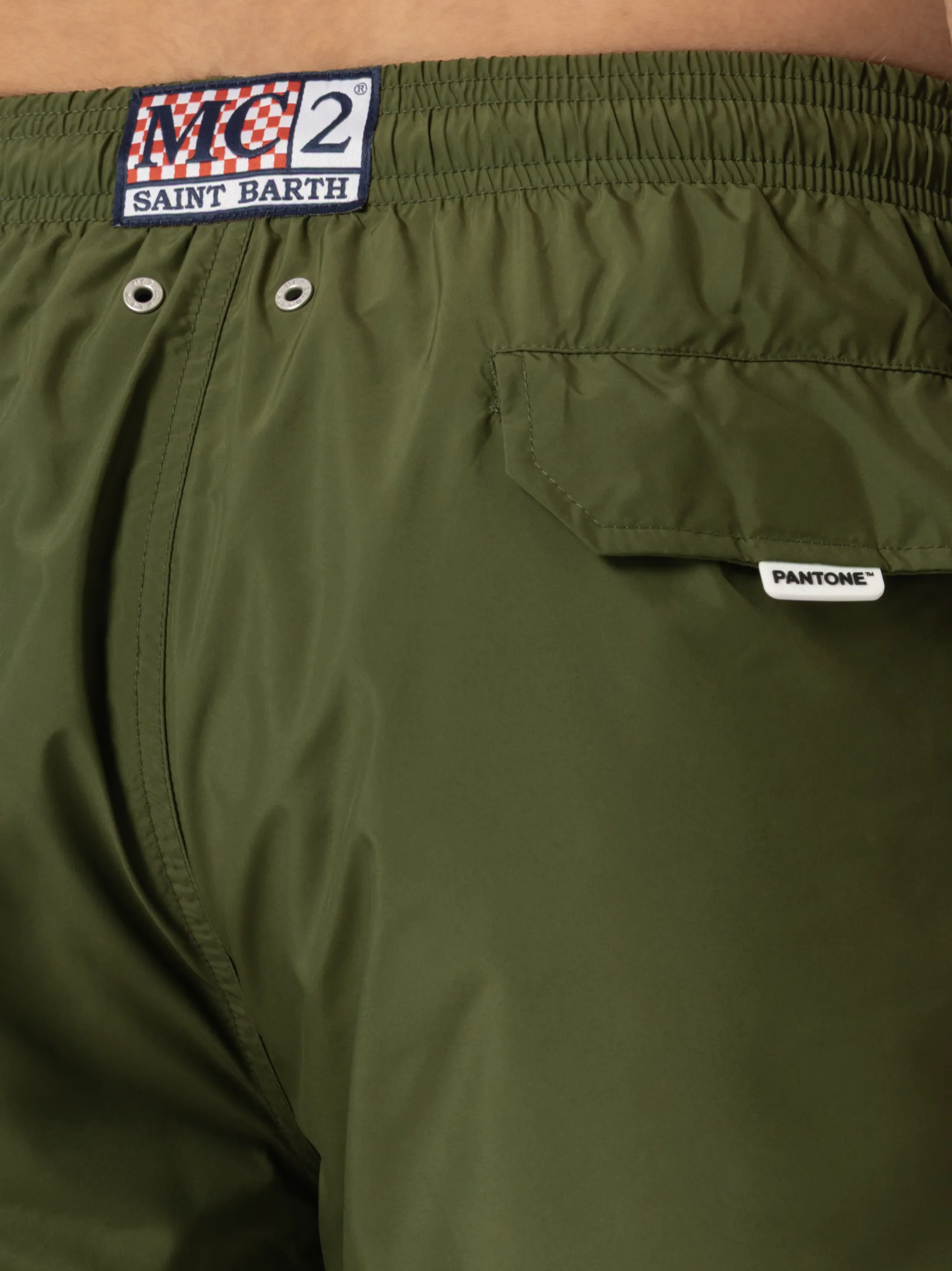 Costume mare Lighting Pantone in tessuto leggero verde militare | PANT