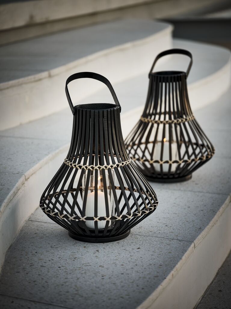 SIVHAUK Sviečkový lampáš SIVHAUK Ø31xV35cm čierny
