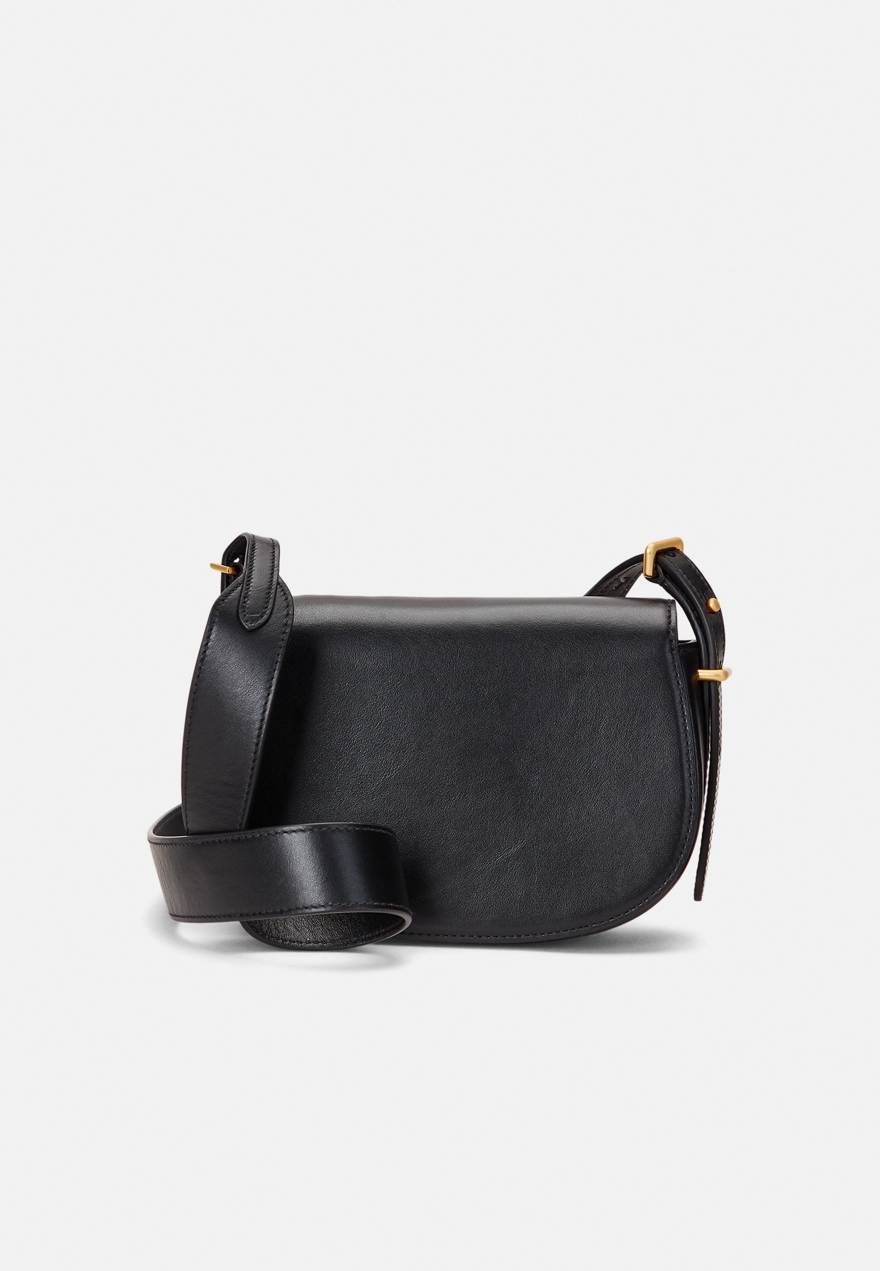 Sac bandoulière Polo Ralph Lauren POLO ID en cuir de veau noir