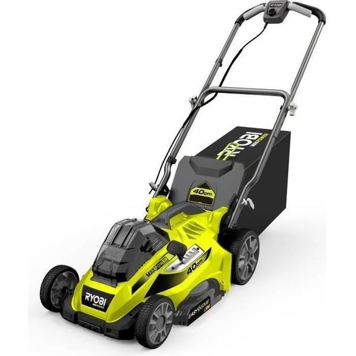 RYOBI - Cortacésped Power Assist™ MAXPOWER de 36 V - Diámetro de corte de 40 cm - Recogida y trituración + Batería de 5,0 Ah y cargador - RLM36X41H50PG