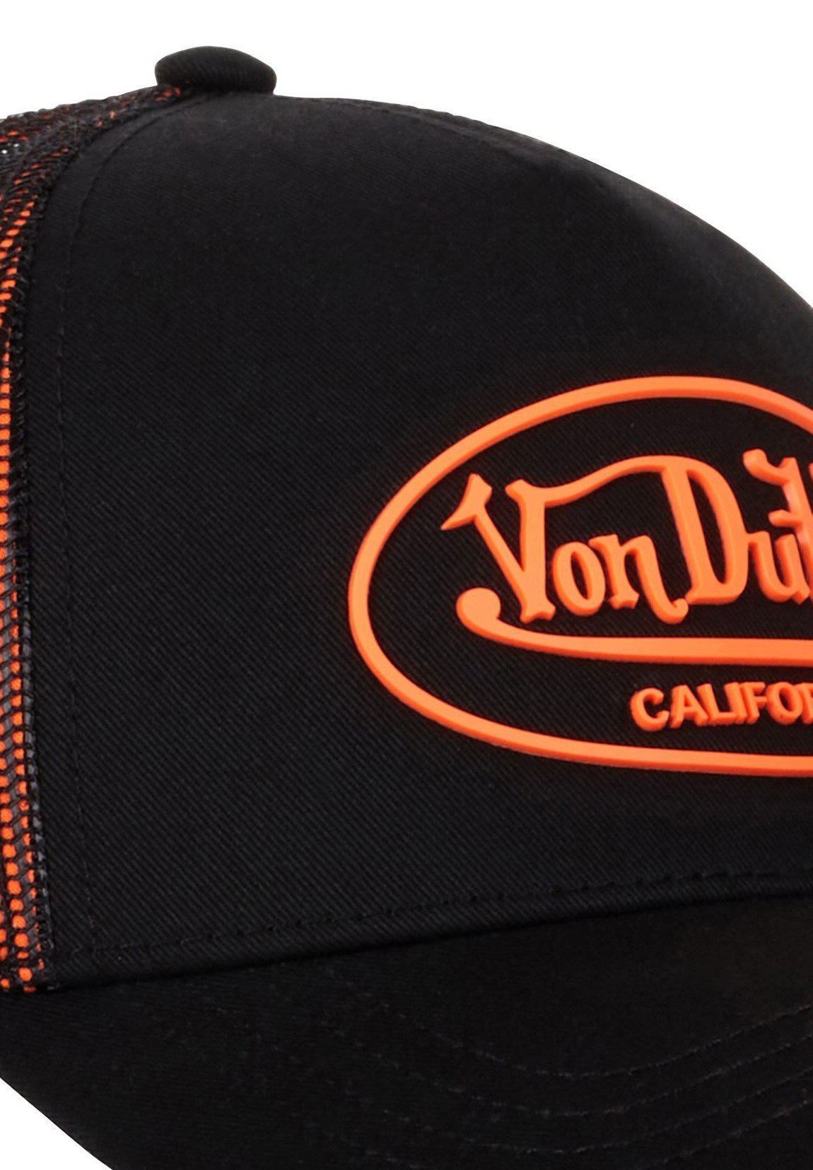 Von Dutch TRUCKER CB DOM - Lippalakki - musta/oranssi